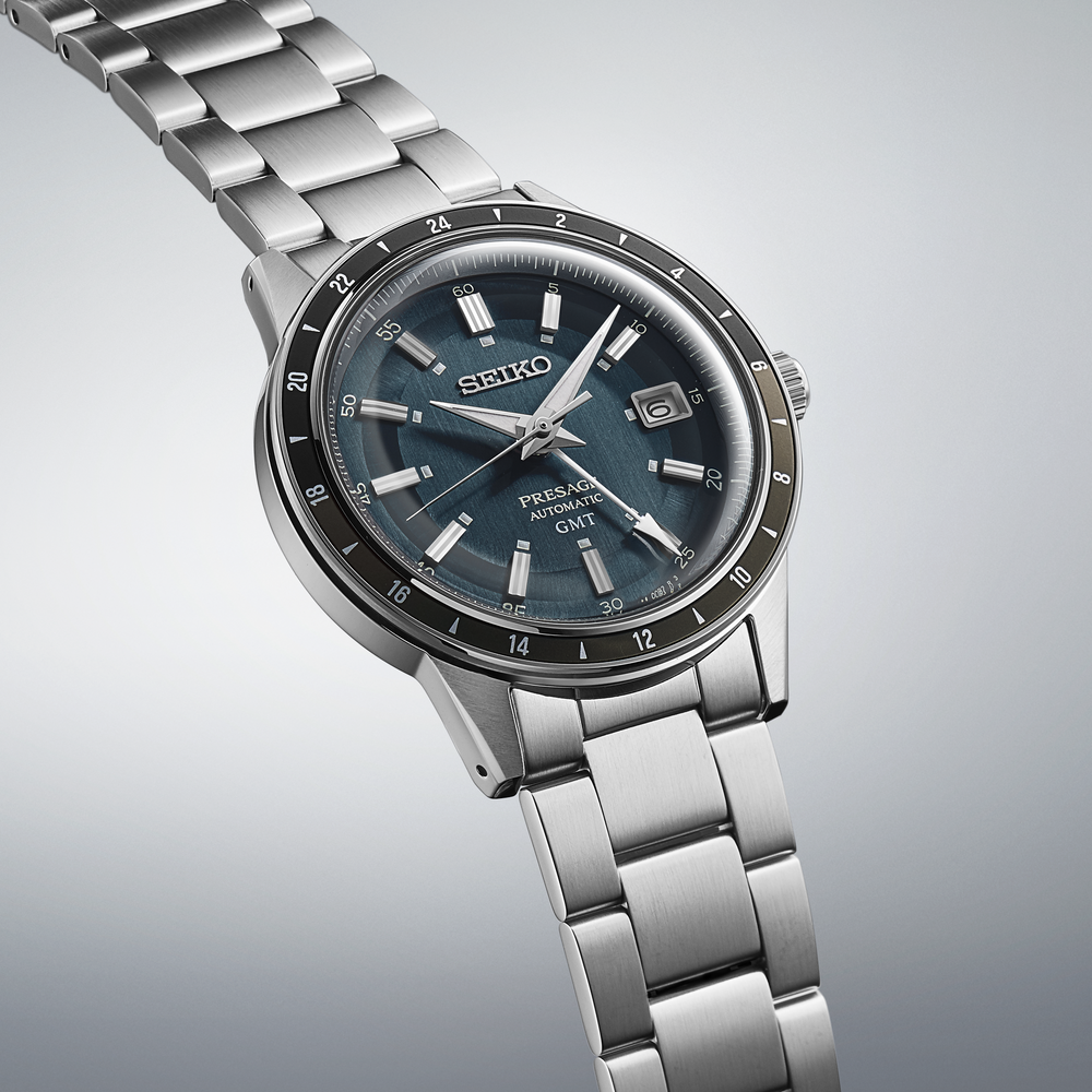 SEIKO Presage Style60s GMT Bleu Pétrol | SSK009