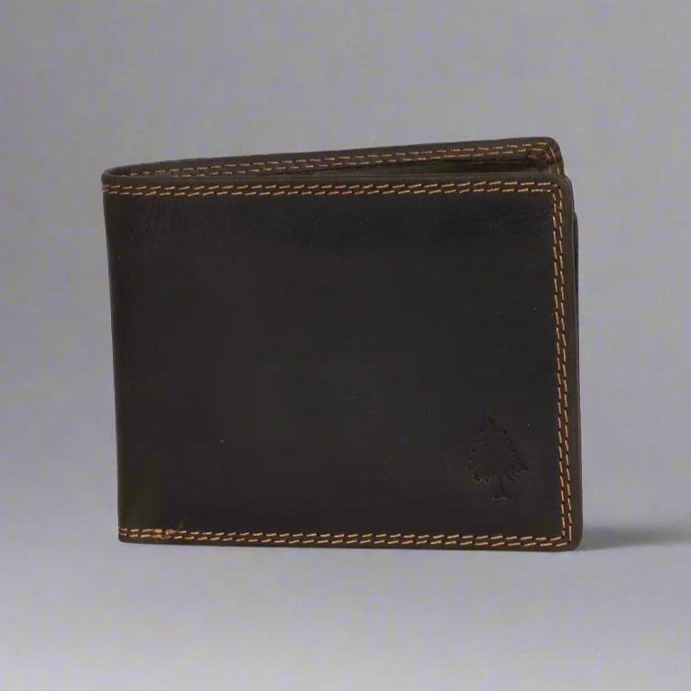 Greenwood Leather Men's Wallet. RFID-Blocking Oil Pull-Up Leather EX-STOCK Canada
