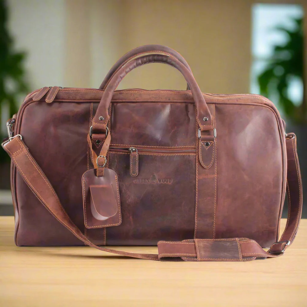 Bolsa de Viaje de Fin de Semana Greenwood LeatherEX-STOCK Canada