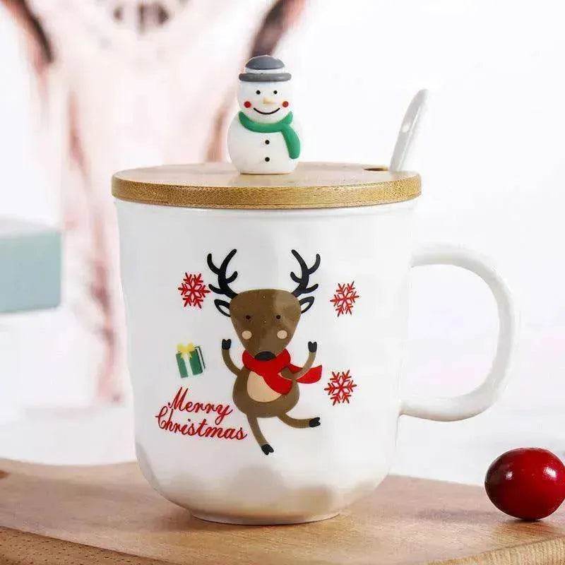 Santa Claus Christmas Tree Ceramic Cup Cartoon Mug - EX-STOCK Canada
