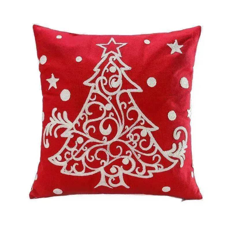 Santa Claus Tree Snowman Sofa Cushion Cover Pillow Case - EX-STOCK Canada