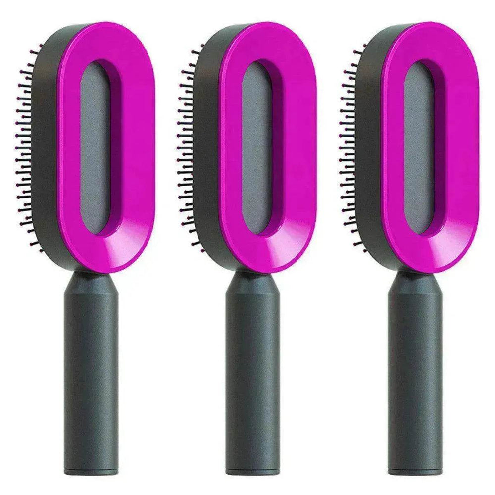 Self Cleaning Hair Brush For Women key Massage Scalp - EX-STOCK Canada