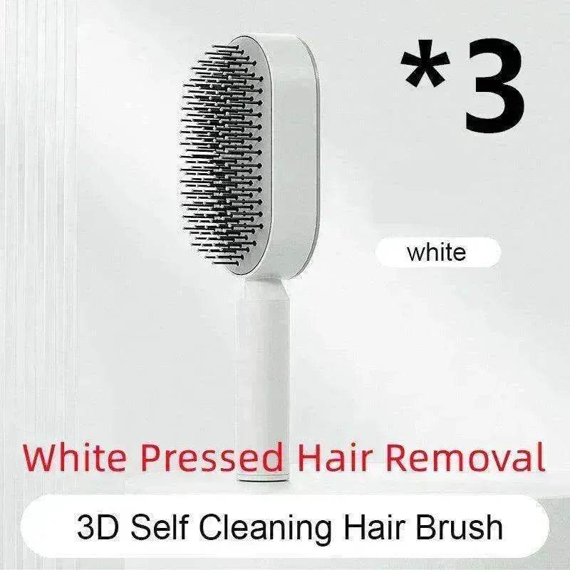 Self Cleaning Hair Brush For Women key Massage Scalp - EX-STOCK Canada