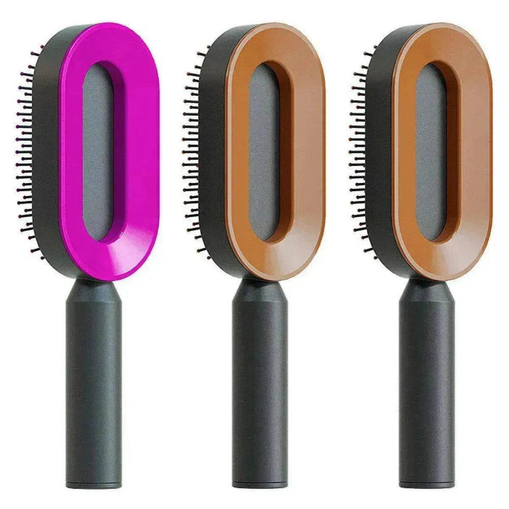 Self Cleaning Hair Brush For Women key Massage Scalp - EX-STOCK Canada