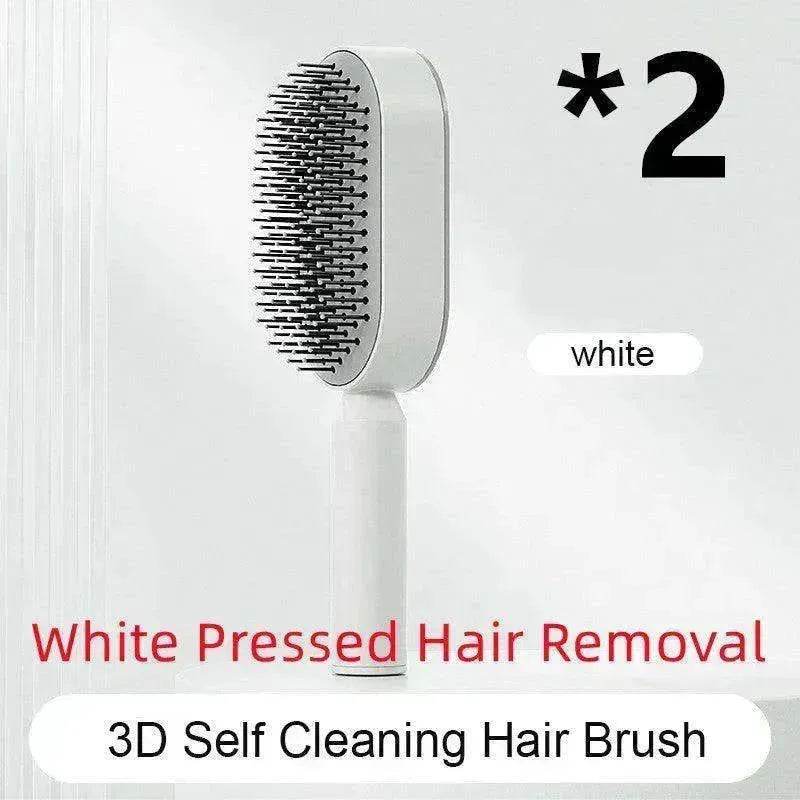 Self Cleaning Hair Brush For Women key Massage Scalp - EX-STOCK Canada