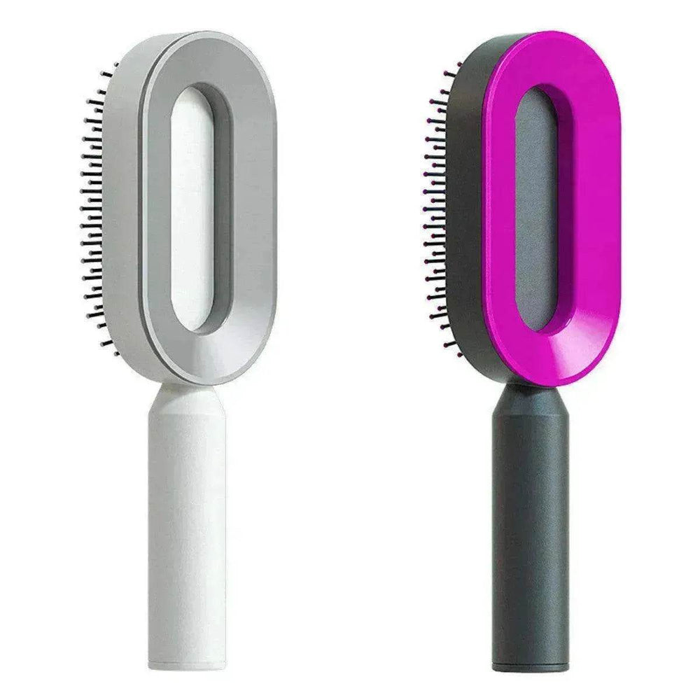 Self Cleaning Hair Brush For Women key Massage Scalp - EX-STOCK Canada