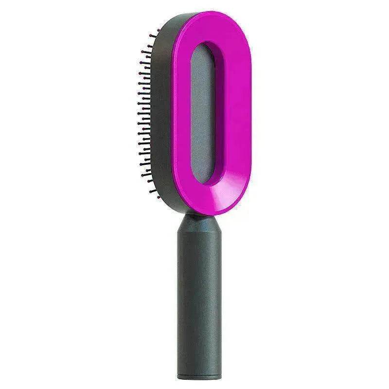 Self Cleaning Hair Brush For Women key Massage Scalp - EX-STOCK Canada