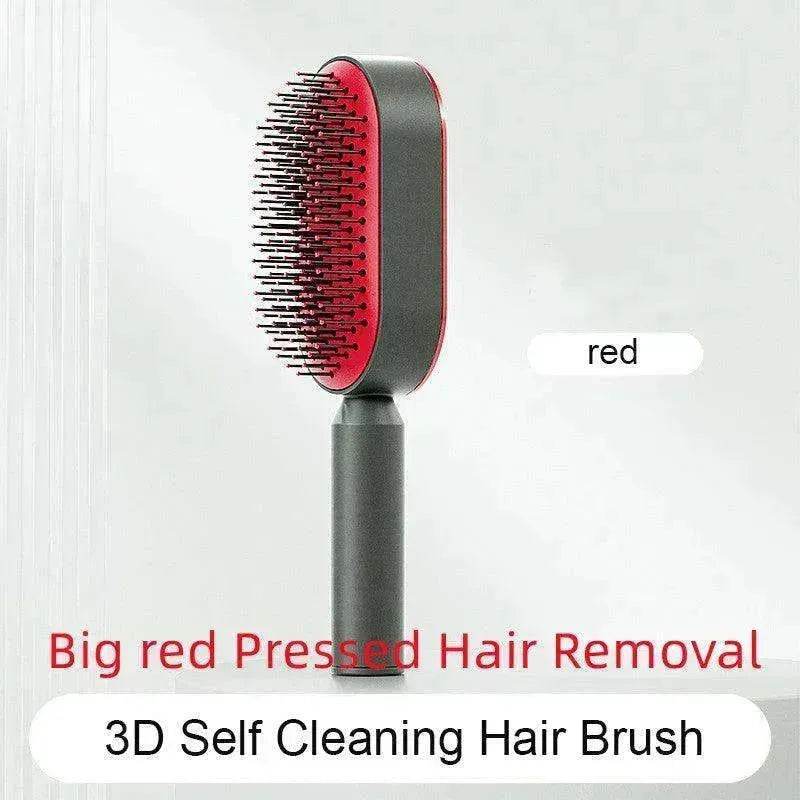 Self Cleaning Hair Brush For Women key Massage Scalp - EX-STOCK Canada