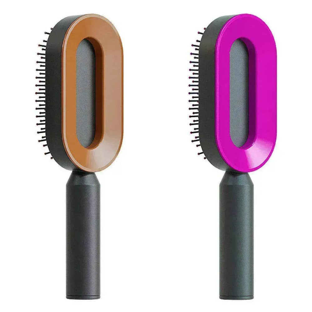 Self Cleaning Hair Brush For Women key Massage Scalp - EX-STOCK Canada