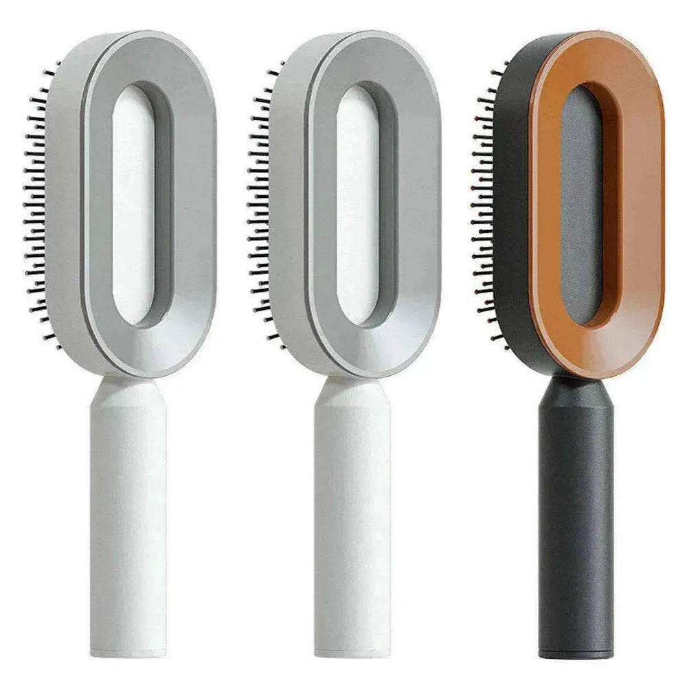 Self Cleaning Hair Brush For Women key Massage Scalp - EX-STOCK Canada