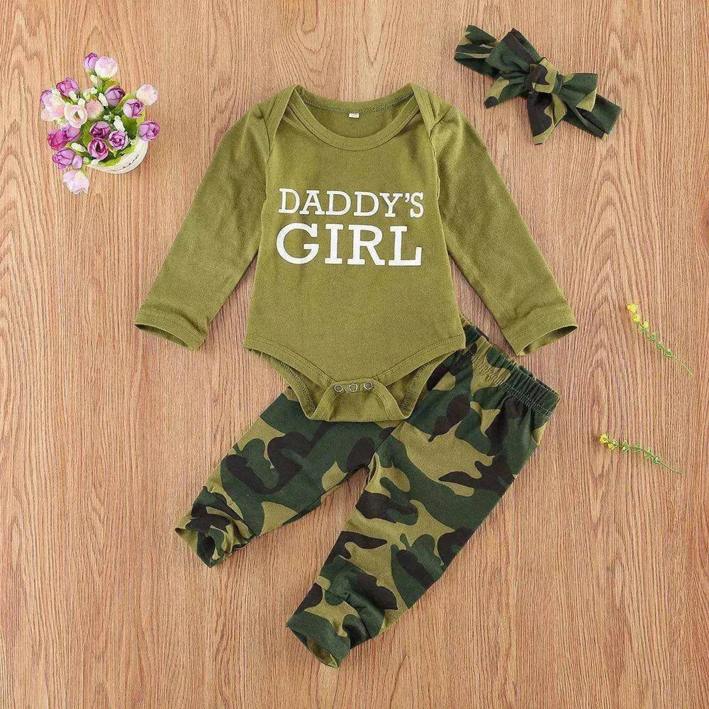 Set Letter Camouflage Printed Children Set - EX-STOCK Canada