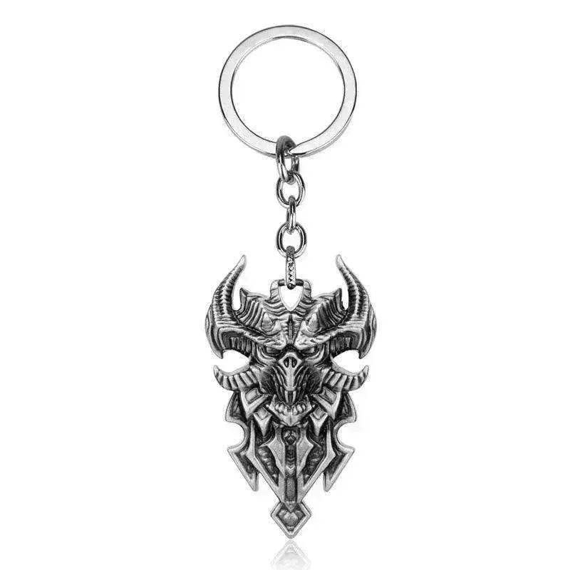 Sheep's Head Shield Keychain Pendant Keychain Jewelry - EX-STOCK Canada