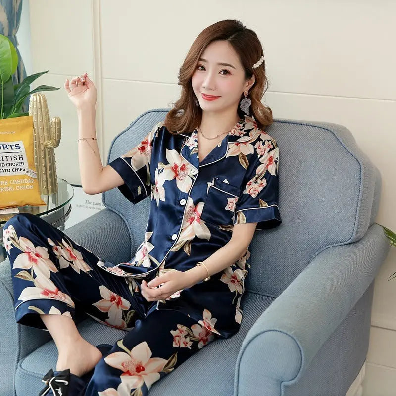 Short-sleeved Trousers Homewear Pajamas For Women - EX-STOCK Canada