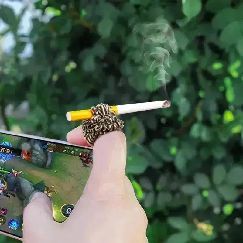 Silver Finger Ring Holder for Smoking - EX-STOCK Canada