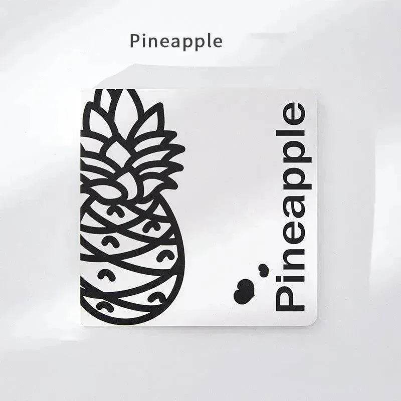 Carnet de Notes Carré aux Fruits Simples pour Étudiantes - EX-STOCK Canada