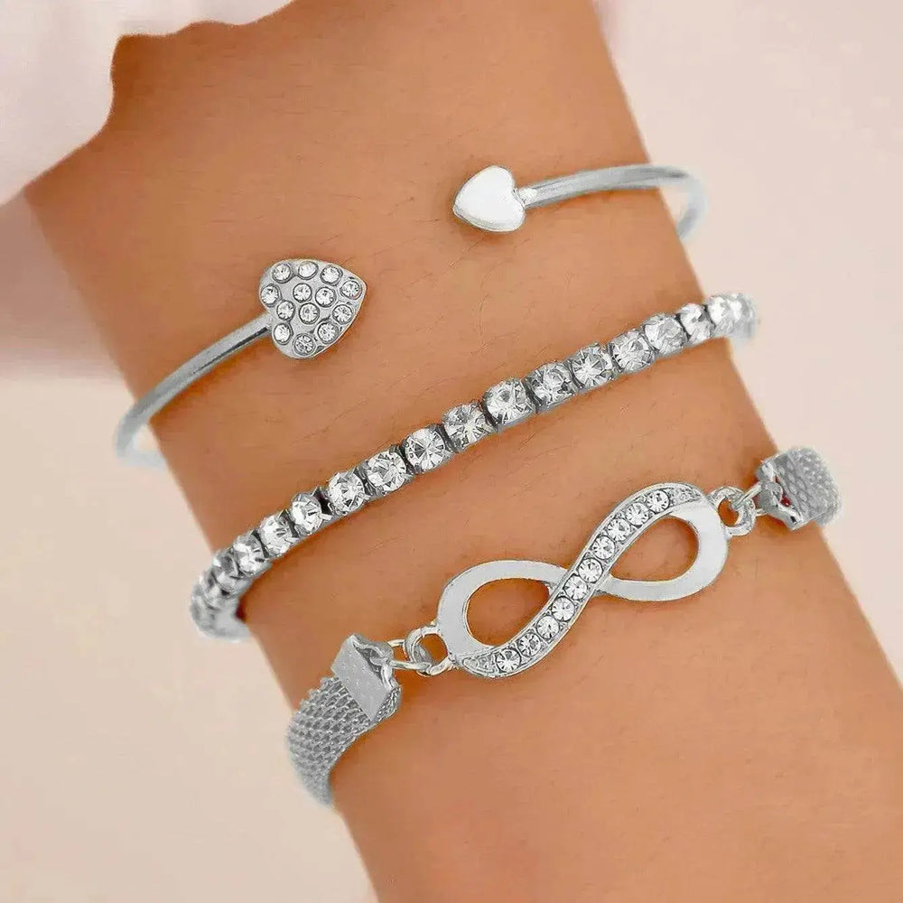 Simple Metal Multi-layer Bracelet Six-piece Set - EX-STOCK Canada