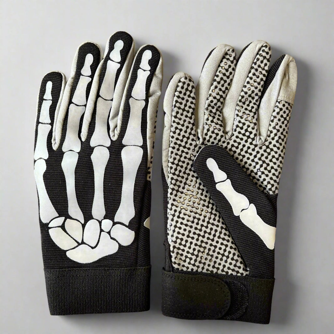Skeleton Fabric Anti-Slip Mechanic Gloves EX-STOCK Canada