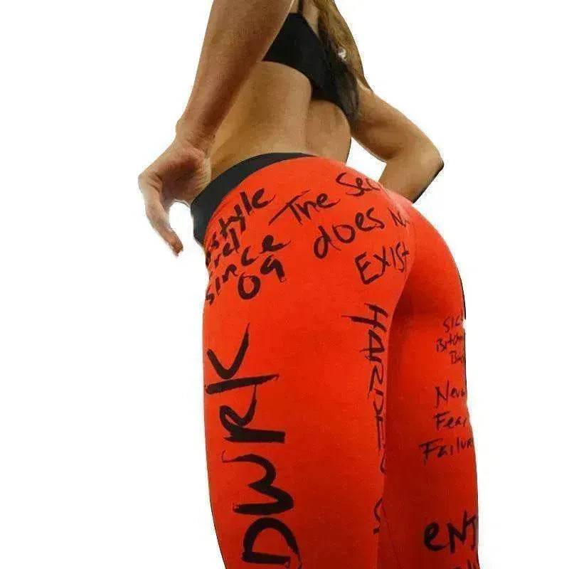 Slim Slimming Printed Yoga Pencil Pants Leggings - EX-STOCK Canada