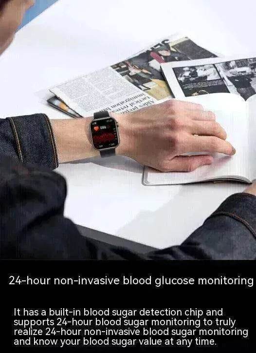 Smart Bluetooth Calling Heart Rate Body Temperature Voice Assistant Smart Bracelet Sports Watch - EX-STOCK Canada