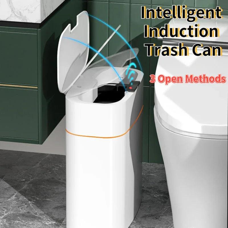 Smart Trash Can With Lid For Bedroom And Living Room Kitchen Storage Box Trash Can Induction Small Car Box Automatic Smart Dustbin Smart Trash Bin EX-STOCK Canada