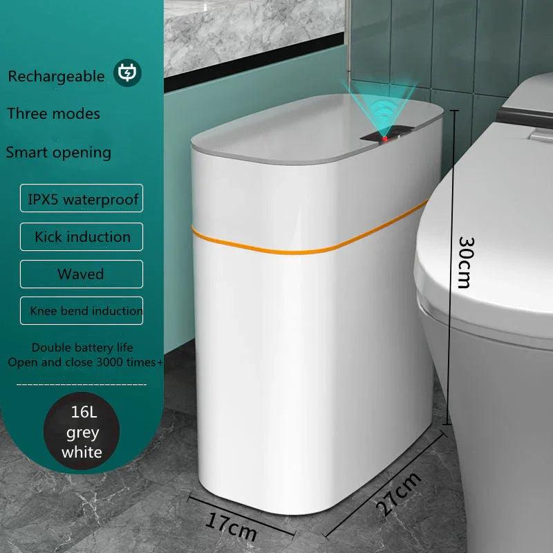 Smart Trash Can With Lid For Bedroom And Living Room Kitchen Storage Box Trash Can Induction Small Car Box Automatic Smart Dustbin Smart Trash Bin EX-STOCK Canada