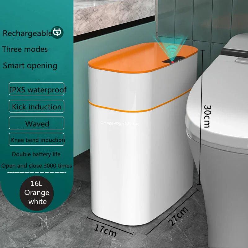Smart Trash Can With Lid For Bedroom And Living Room Kitchen Storage Box Trash Can Induction Small Car Box Automatic Smart Dustbin Smart Trash Bin EX-STOCK Canada