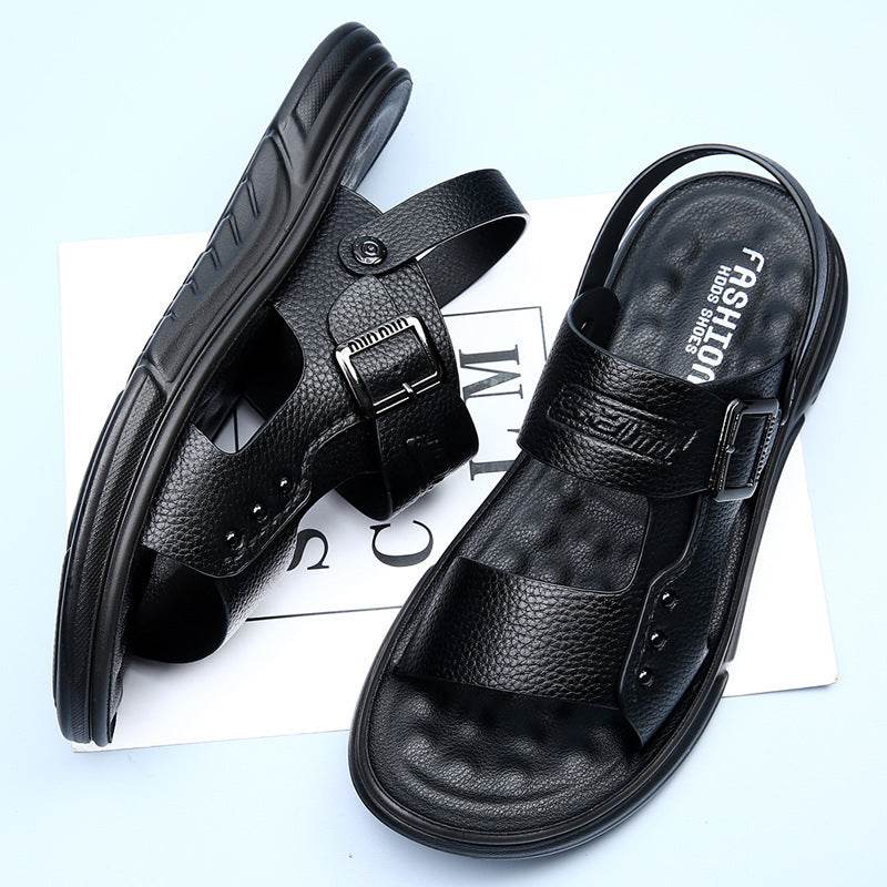 Soft Leather Men's Casual Beach Shoes Latex Pad EX-STOCK CANADA