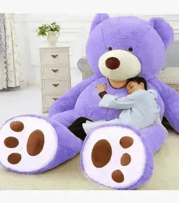 Soft Leather Shell Giant Teddy Bear Plush Toy - EX-STOCK CANADA