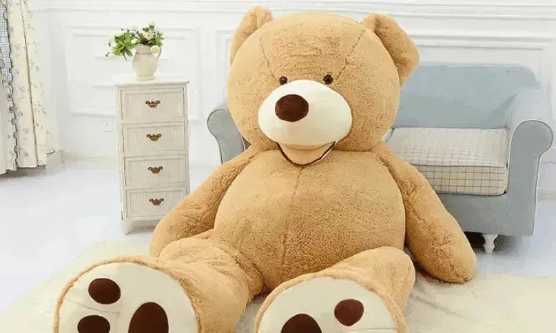 Peluche Ours Géant à Coque en Cuir Doux - EX-STOCK CANADA