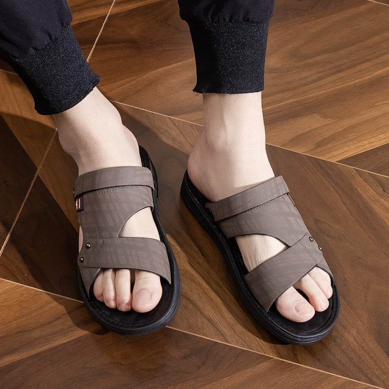 Soft Non-slip Waterproof And Hard-wearing Casual Double-use Men's Rubber Shoes EX-STOCK CANADA