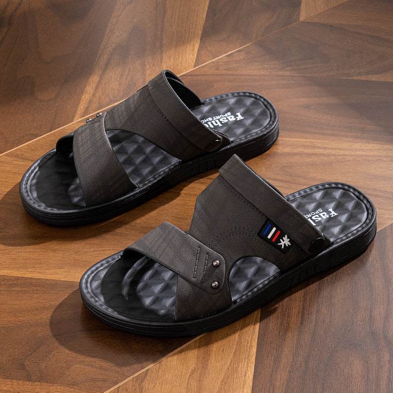 Soft Non-slip Waterproof And Hard-wearing Casual Double-use Men's Rubber Shoes EX-STOCK CANADA