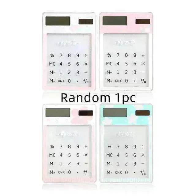 Solar Energy Mini Portable Calculator School Supplies Kawaii - EX-STOCK Canada