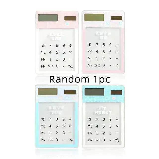 Solar Energy Mini Portable Calculator School Supplies Kawaii - EX-STOCK Canada