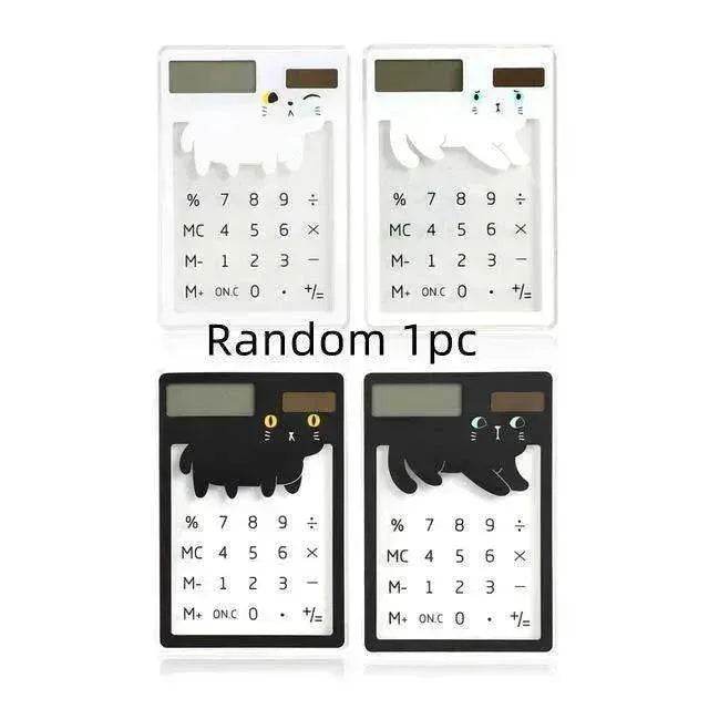 Solar Energy Mini Portable Calculator School Supplies Kawaii - EX-STOCK CANADA