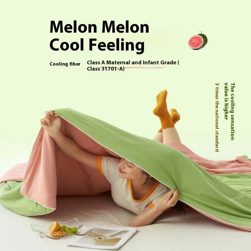 Solid Color AB Version Summer Cool Feeling Thin Duvet Washable EX-STOCK Canada