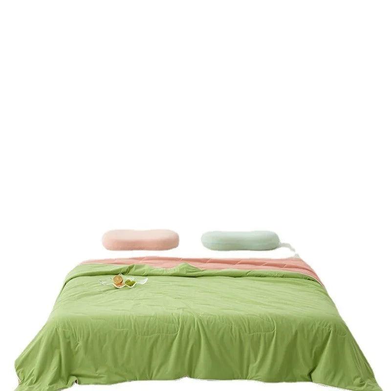 Solid Color AB Version Summer Cool Feeling Thin Duvet Washable EX-STOCK Canada