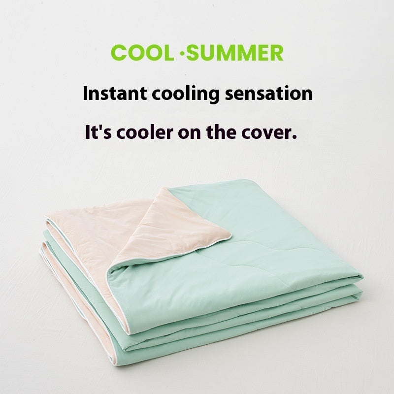 Solid Color AB Version Summer Cool Feeling Thin Duvet Washable EX-STOCK Canada