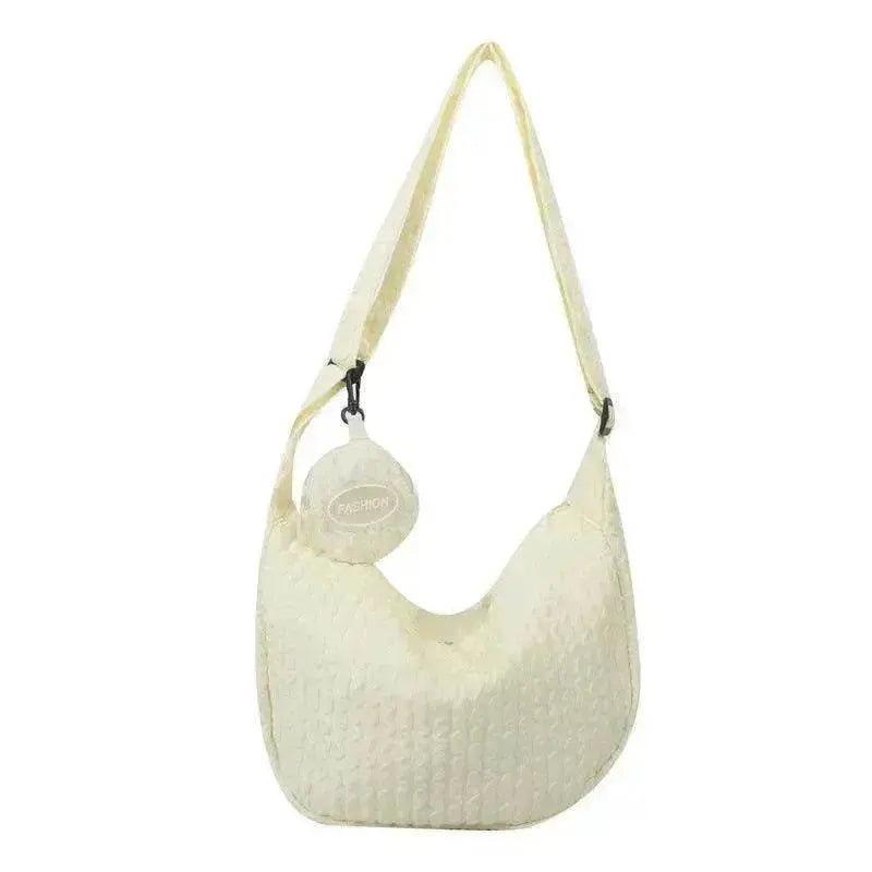 South Korea Ins Girl's Fashionable Cloud Puff Flower Shoulder Bag - EX-STOCK Canada