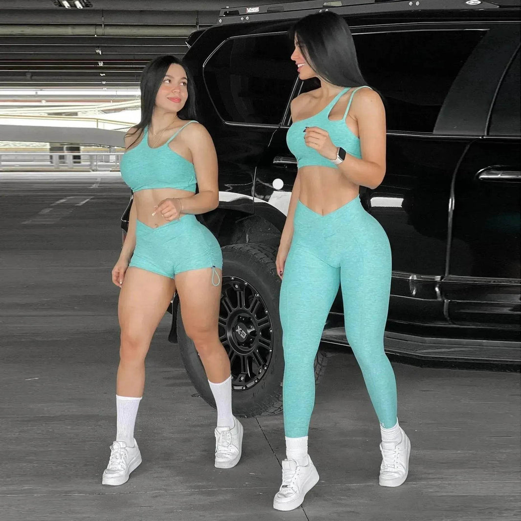 Brassière de sport Shorts Tenue de gym et fitness - EX-STOCK Canada