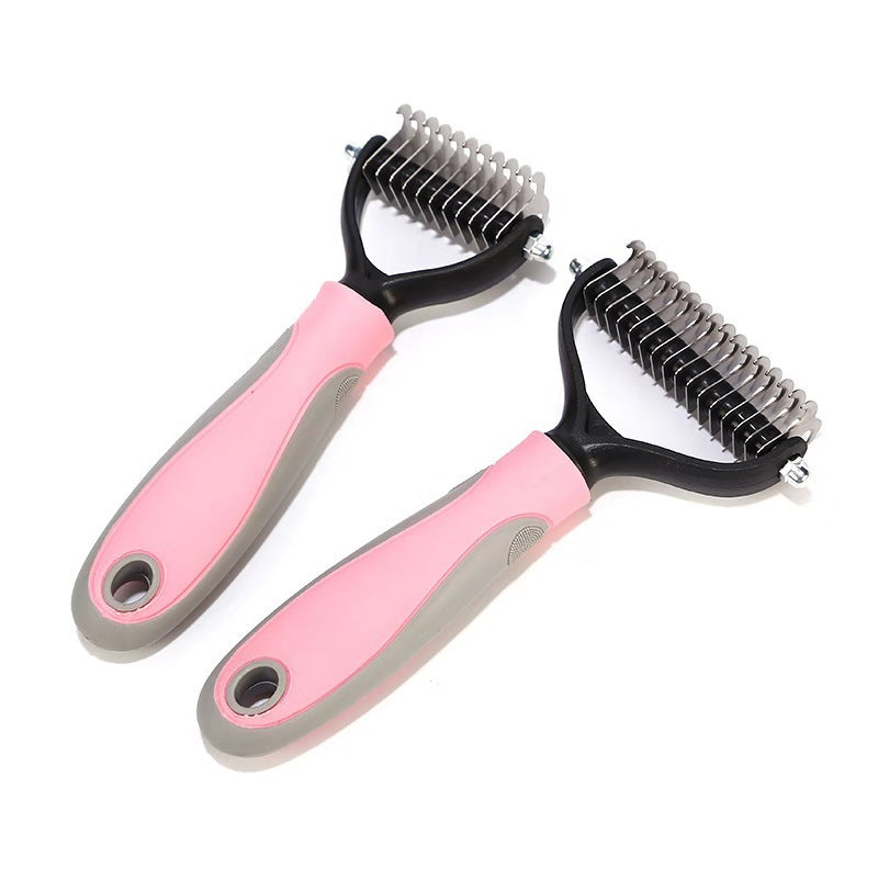 Stainless Double-sided Pet Brush Hair Removal Comb Grooming Dematting Dog Grooming Shedding Tools EX-STOCK Canada