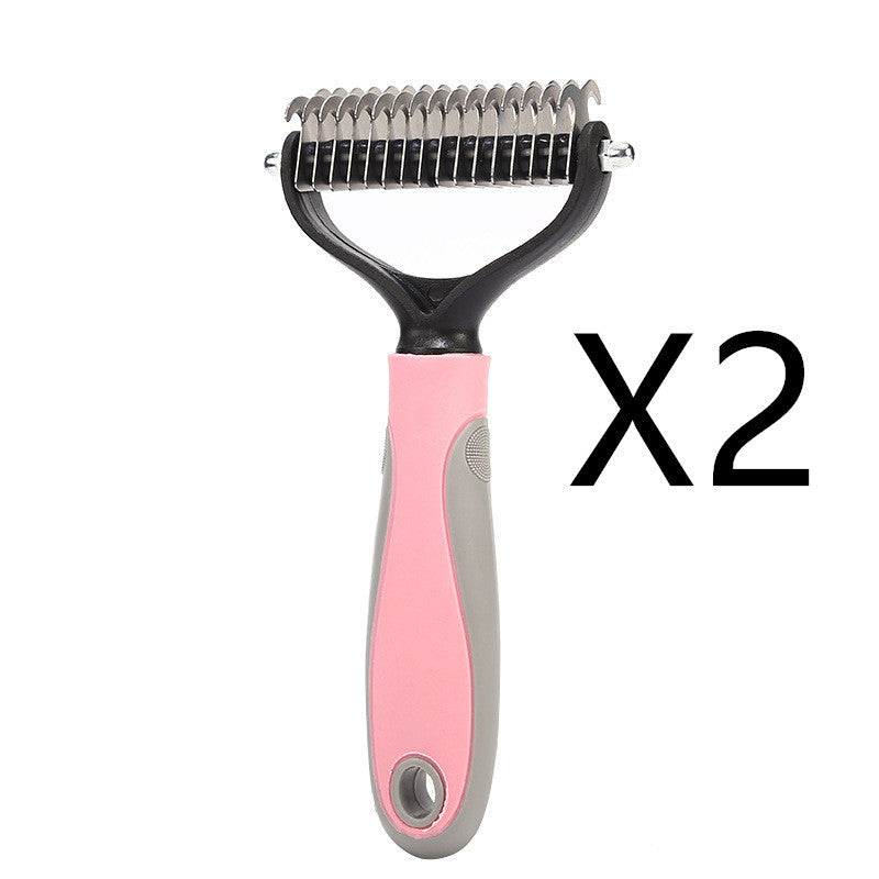 Stainless Double-sided Pet Brush Hair Removal Comb Grooming Dematting Dog Grooming Shedding Tools EX-STOCK Canada