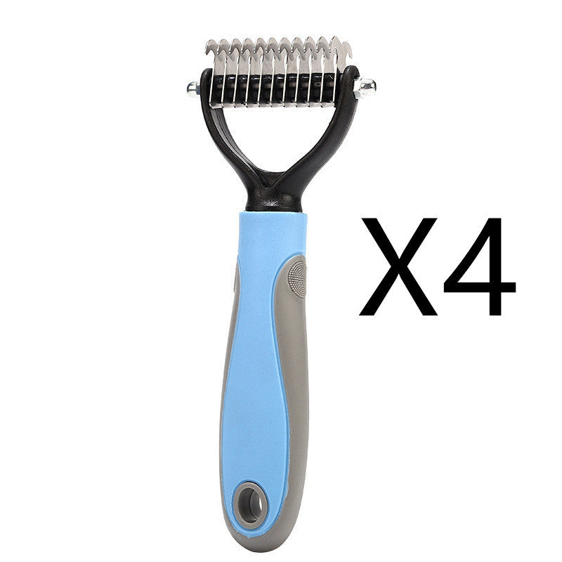 Stainless Double-sided Pet Brush Hair Removal Comb Grooming Dematting Dog Grooming Shedding Tools EX-STOCK Canada