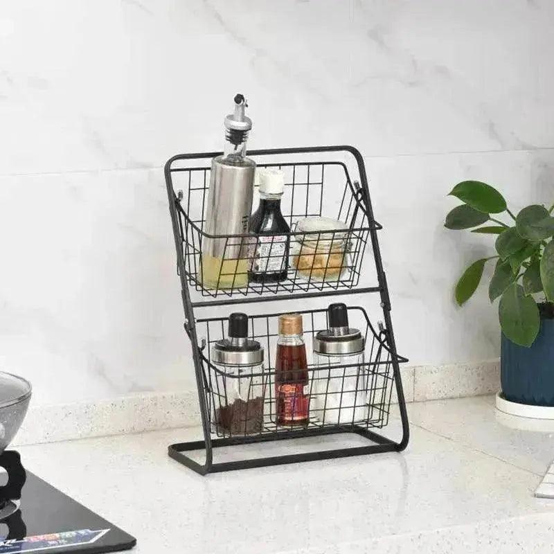 Comptoirs en acier inoxydable Étagère à épices et fruits multi-couches - EX-STOCK Canada