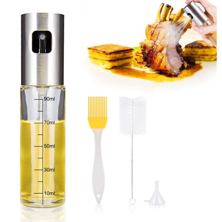 Stainless Steel Grill Kitchen Cooking Oil Spray Bottle With Scale EX-STOCK Canada