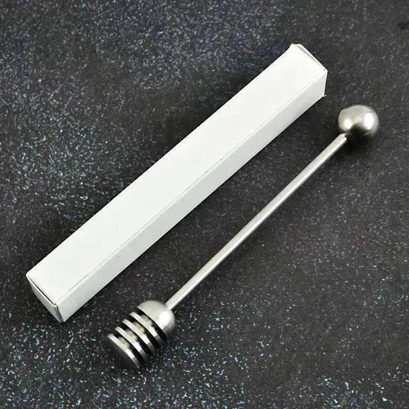 Cuillère à miel en acier inoxydable Bâton de mélange à long manche Fournitures - EX-STOCK CANADA