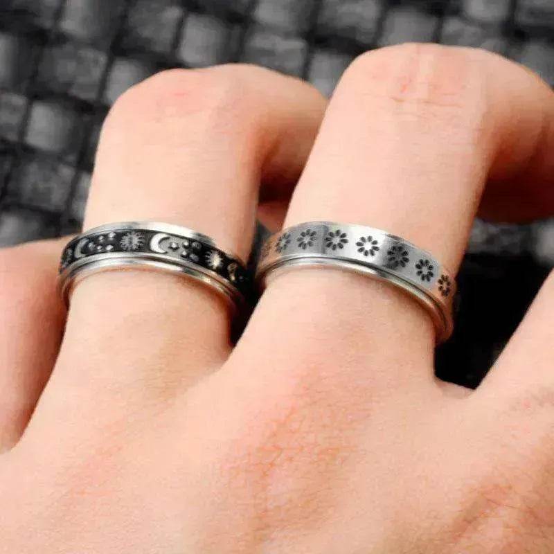 Stainless Steel Rotatable Elegant & Relieve Anxiety Rings - EX-STOCK Canada