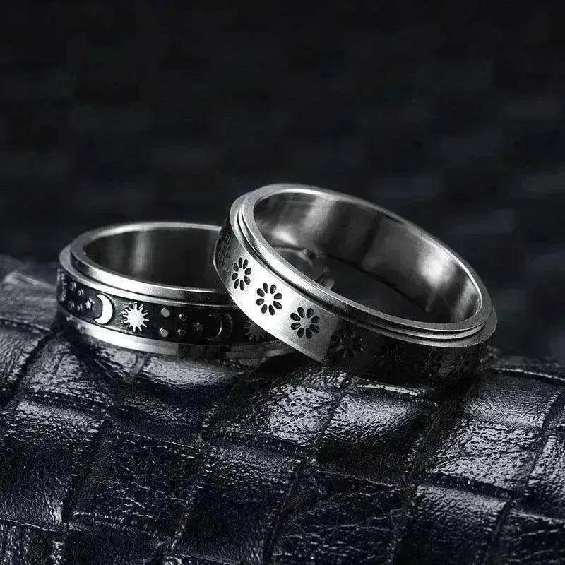 Stainless Steel Rotatable Elegant & Relieve Anxiety Rings - EX-STOCK Canada