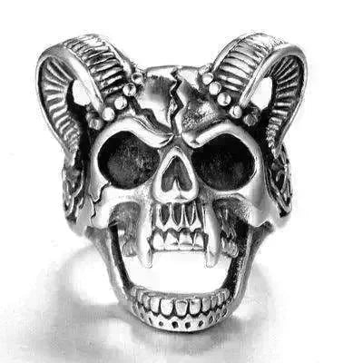 Stainless steel ring men's jewelry ring wholesale vintage sheep's head ring - EX-STOCK CANADA