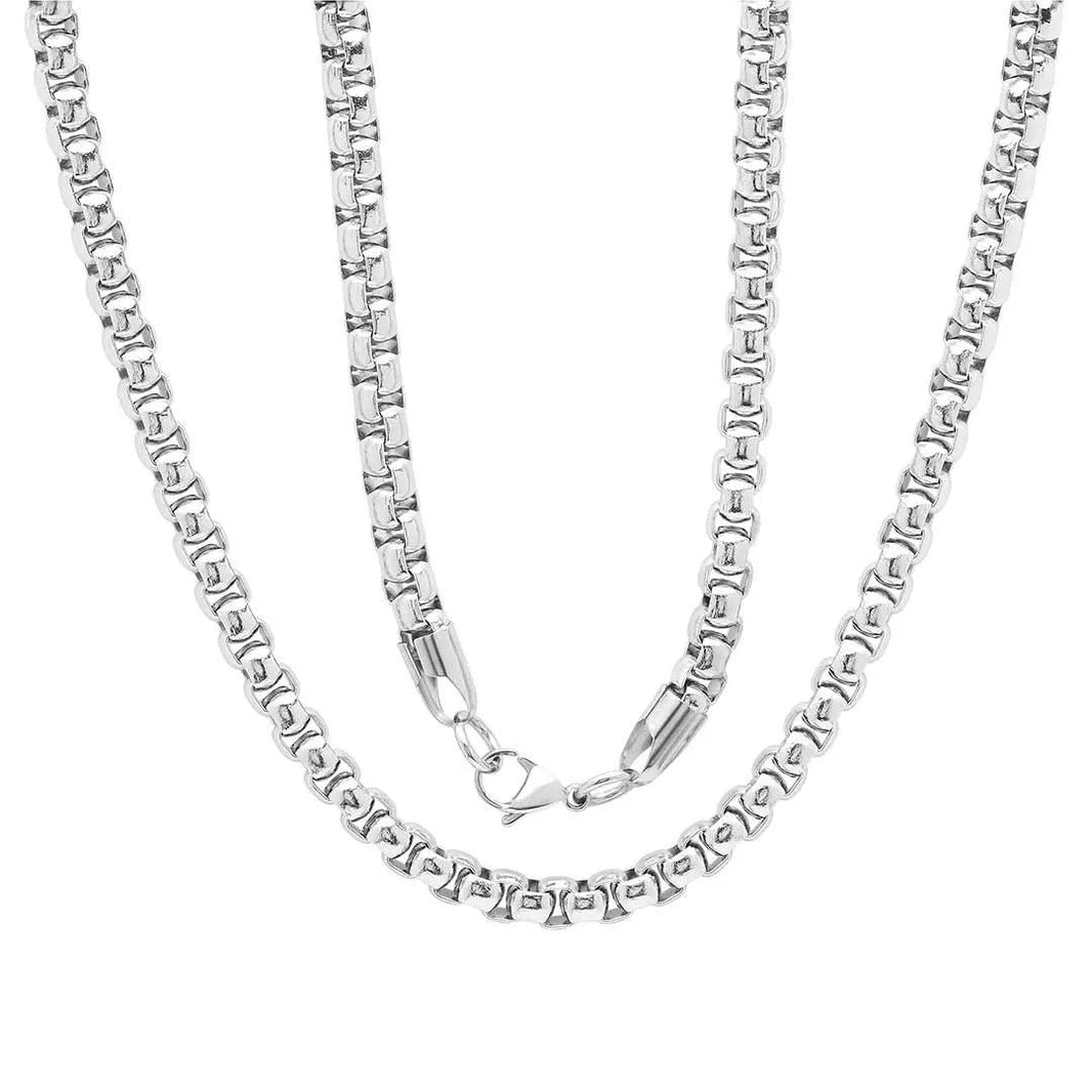 Steeltime Box Chain Necklace EX-STOCK Canada