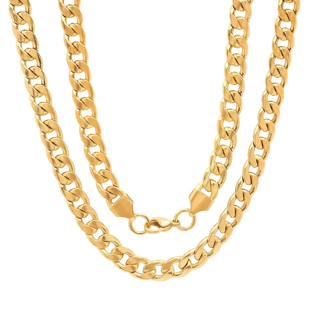 Steeltime Classic Chain Necklace | Stainless Steel & 18K Gold Plated